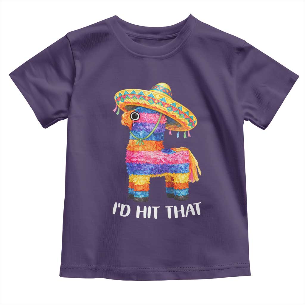 Funny Rainbow Pinata Sombrero Toddler T Shirt Id Hit That