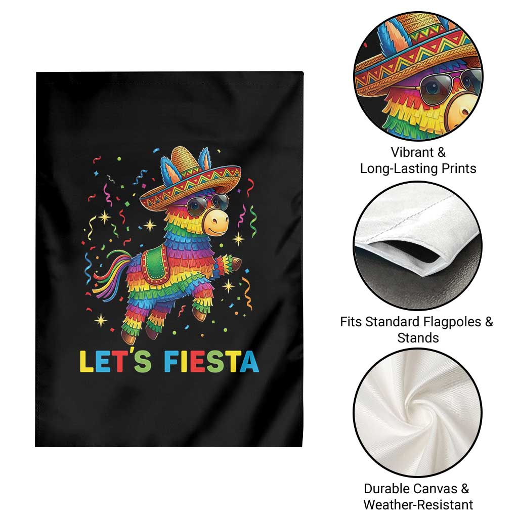 Mexican Fiesta Pinata Garden Flag Funny Cinco De Mayo