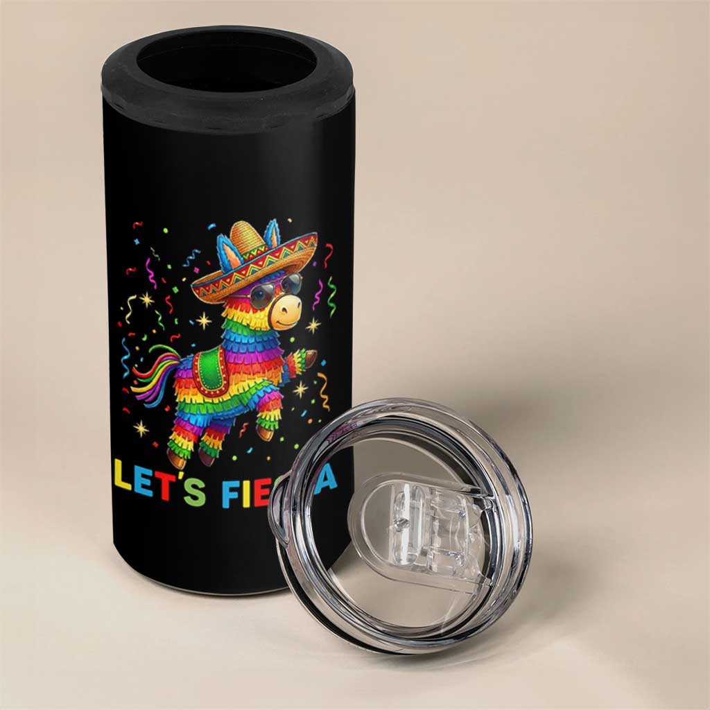 Mexican Fiesta Pinata 4 in 1 Can Cooler Tumbler Funny Cinco De Mayo