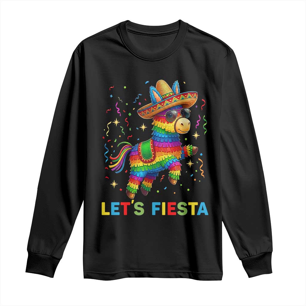 Mexican Fiesta Pinata Long Sleeve Shirt Funny Cinco De Mayo