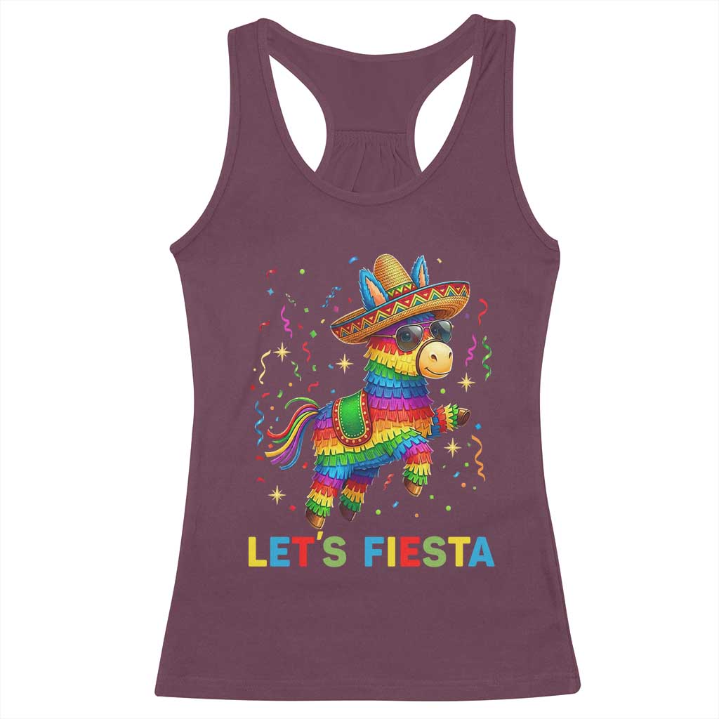Mexican Fiesta Pinata Racerback Tank Top Funny Cinco De Mayo