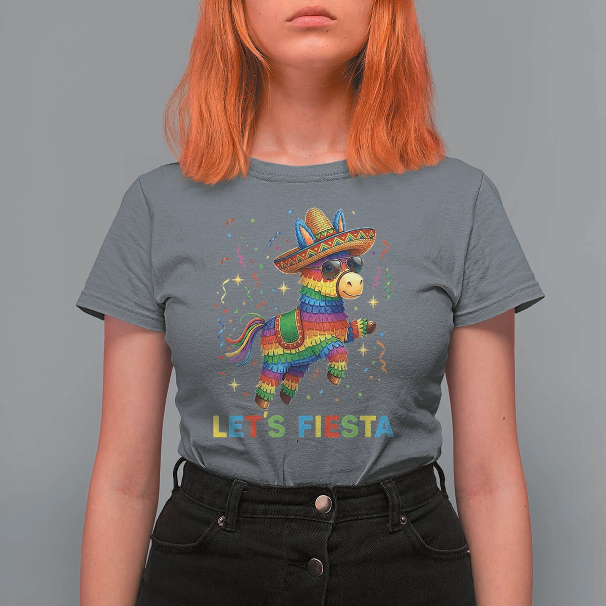 Mexican Fiesta Pinata T Shirt For Women Funny Cinco De Mayo