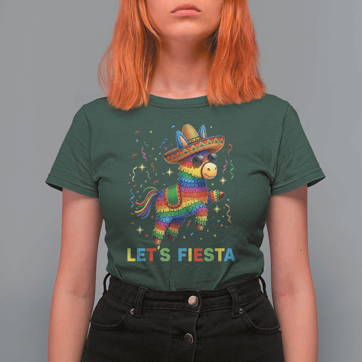 Mexican Fiesta Pinata T Shirt For Women Funny Cinco De Mayo