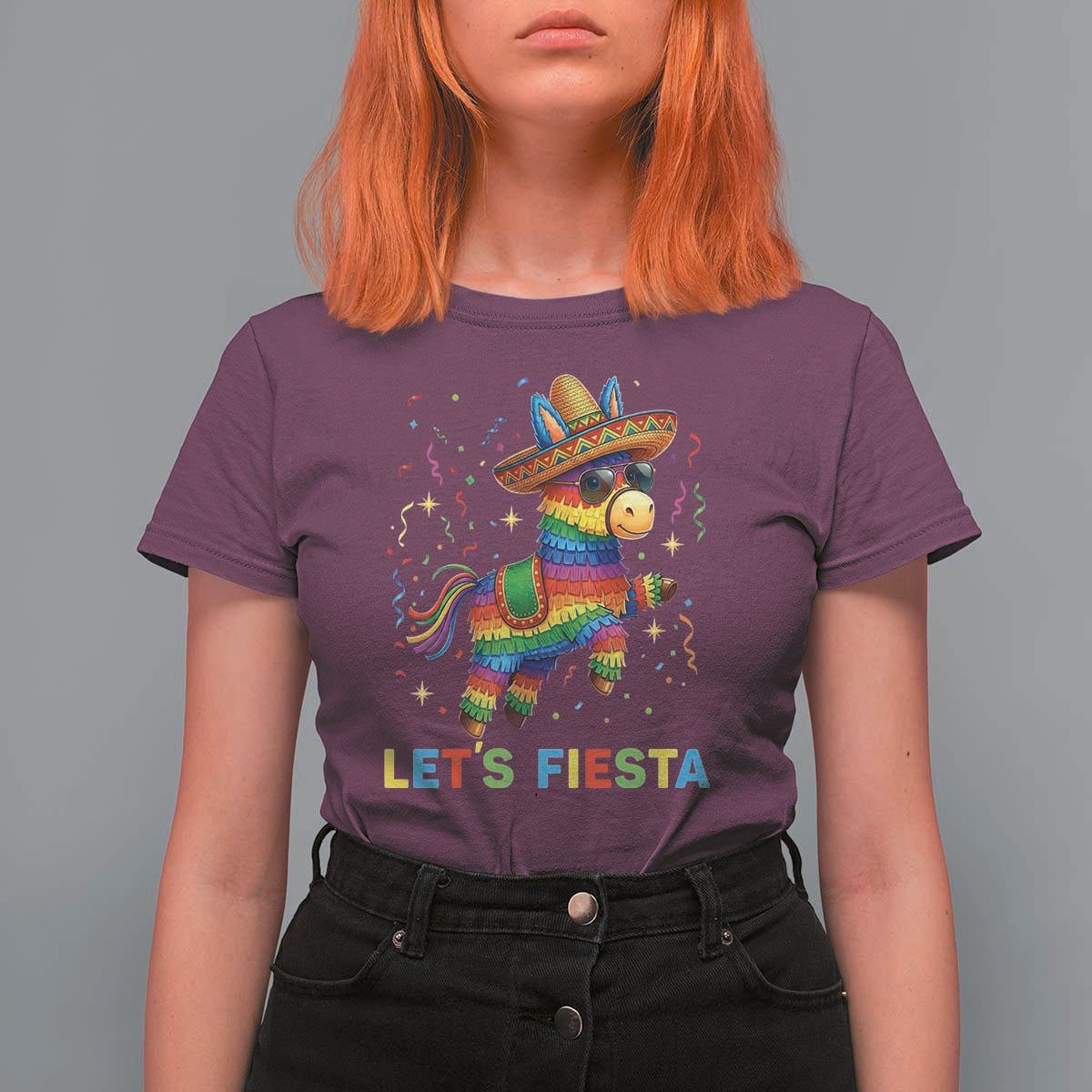 Mexican Fiesta Pinata T Shirt For Women Funny Cinco De Mayo