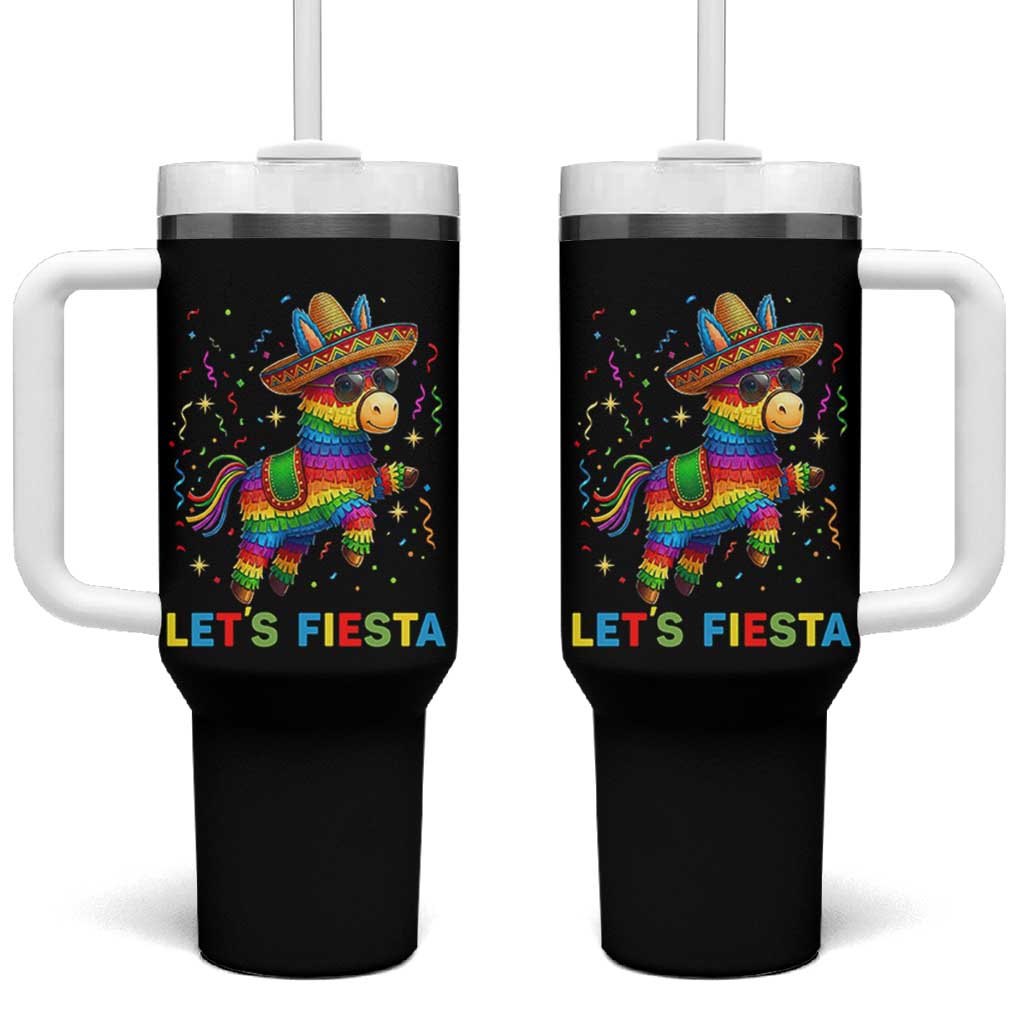 Mexican Fiesta Pinata Tumbler With Handle Funny Cinco De Mayo