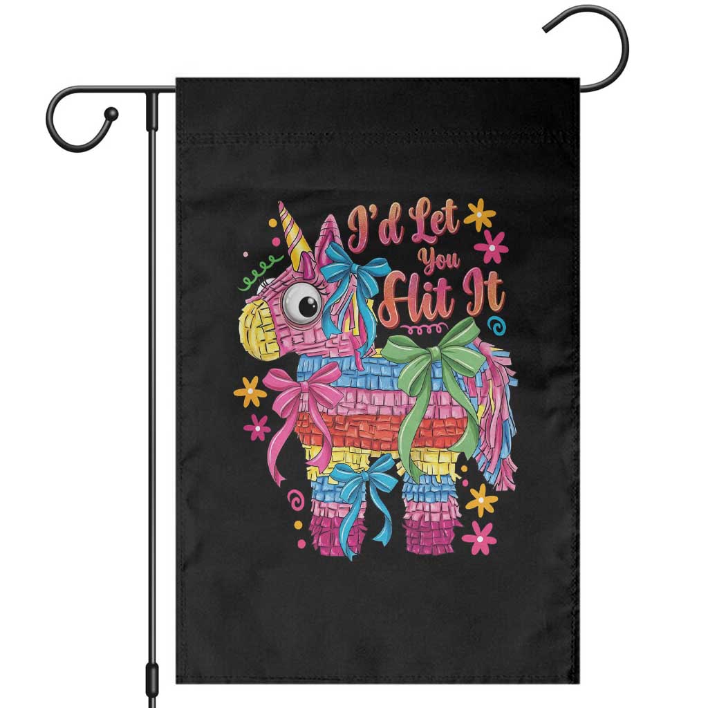 Funny Cinco De Mayo Pinata Garden Flag Id Let You Hit It