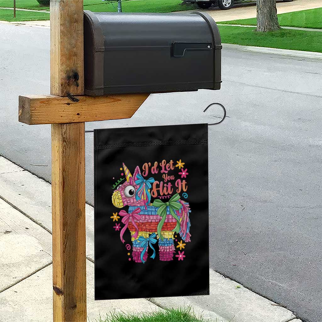 Funny Cinco De Mayo Pinata Garden Flag Id Let You Hit It