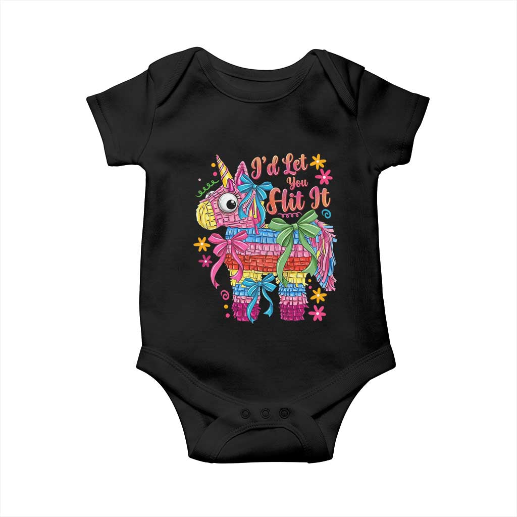 Funny Cinco De Mayo Pinata Baby Onesie Id Let You Hit It