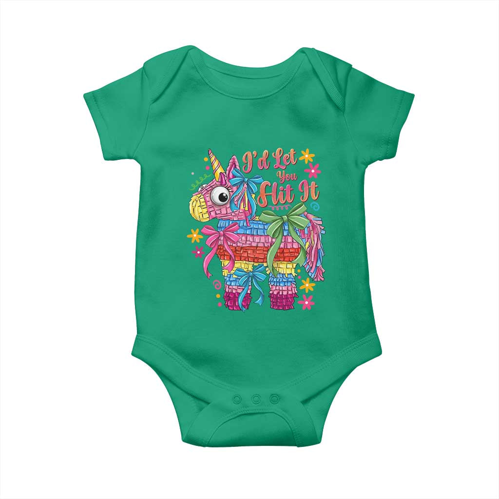 Funny Cinco De Mayo Pinata Baby Onesie Id Let You Hit It