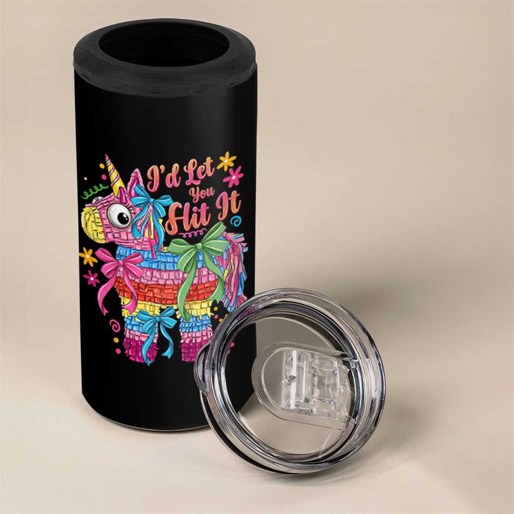 Funny Cinco De Mayo Pinata 4 in 1 Can Cooler Tumbler Id Let You Hit It
