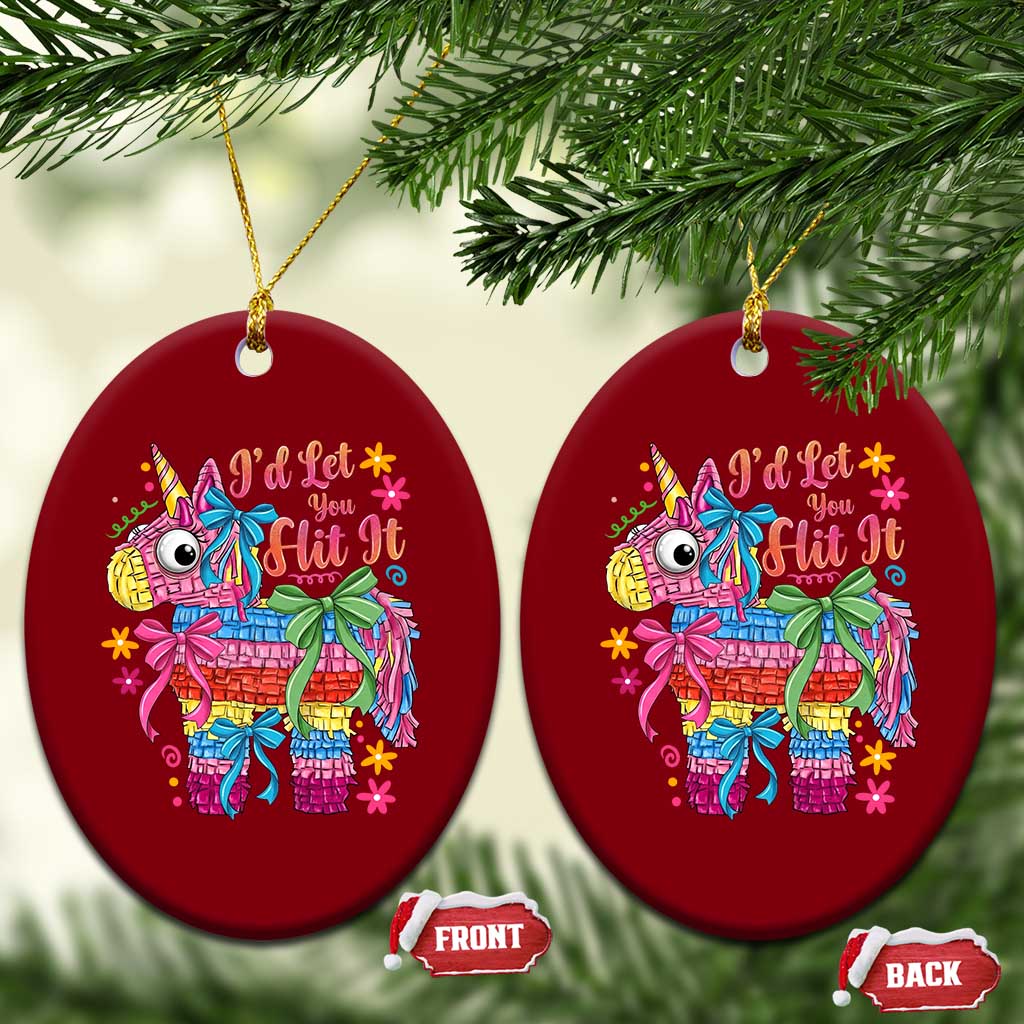 Funny Cinco De Mayo Pinata Ceramic Ornament Id Let You Hit It