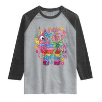 Funny Cinco De Mayo Pinata Raglan Shirt Id Let You Hit It