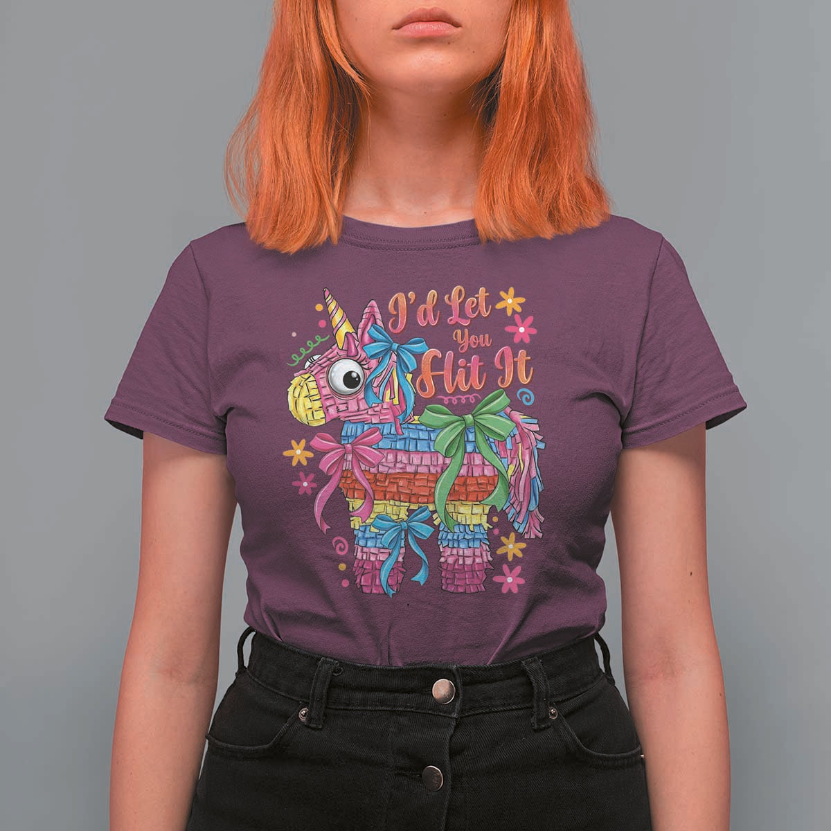 Funny Cinco De Mayo Pinata T Shirt For Women Id Let You Hit It