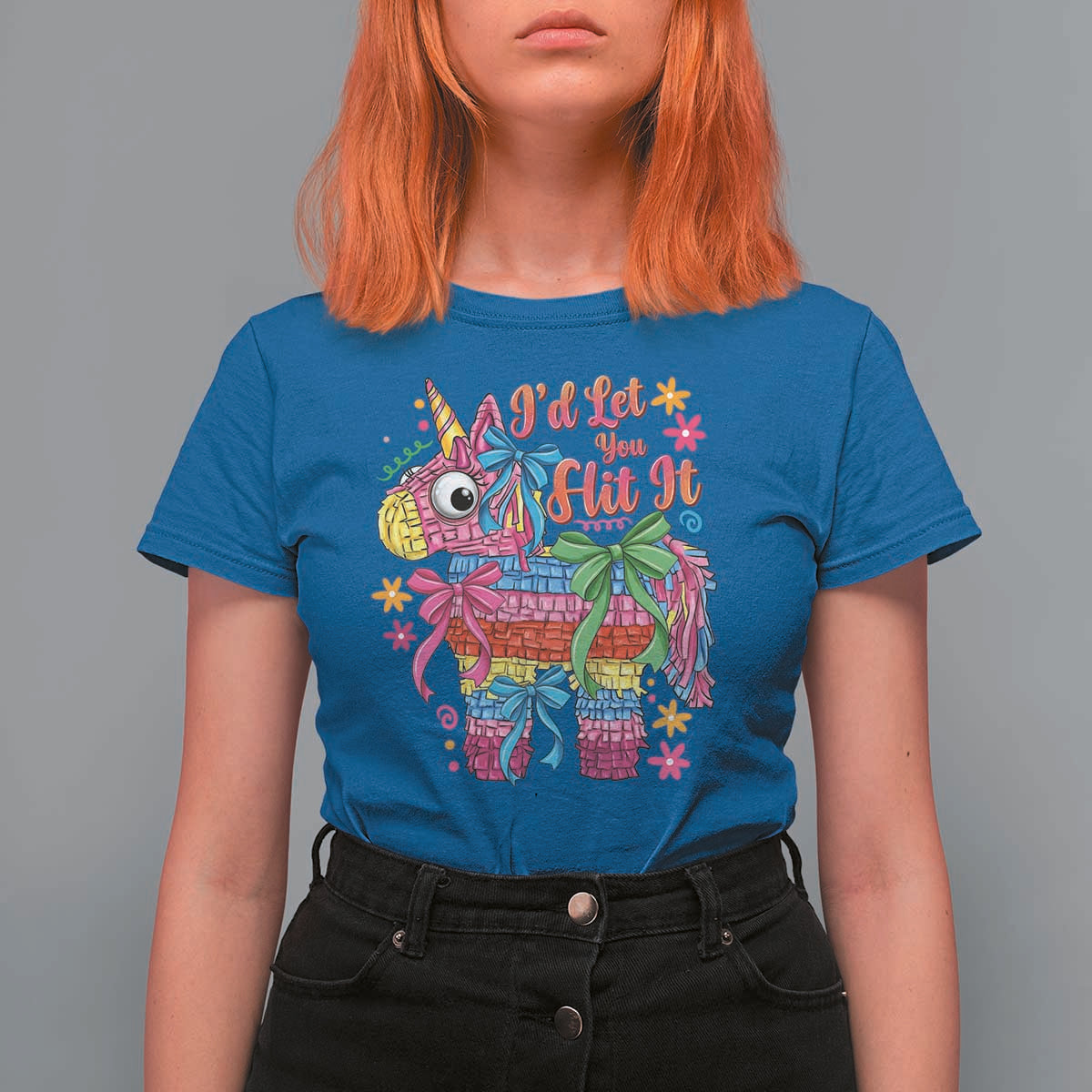 Funny Cinco De Mayo Pinata T Shirt For Women Id Let You Hit It