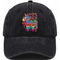 Funny Cinco De Mayo Pinata Washed Cotton Baseball Cap Id Let You Hit It