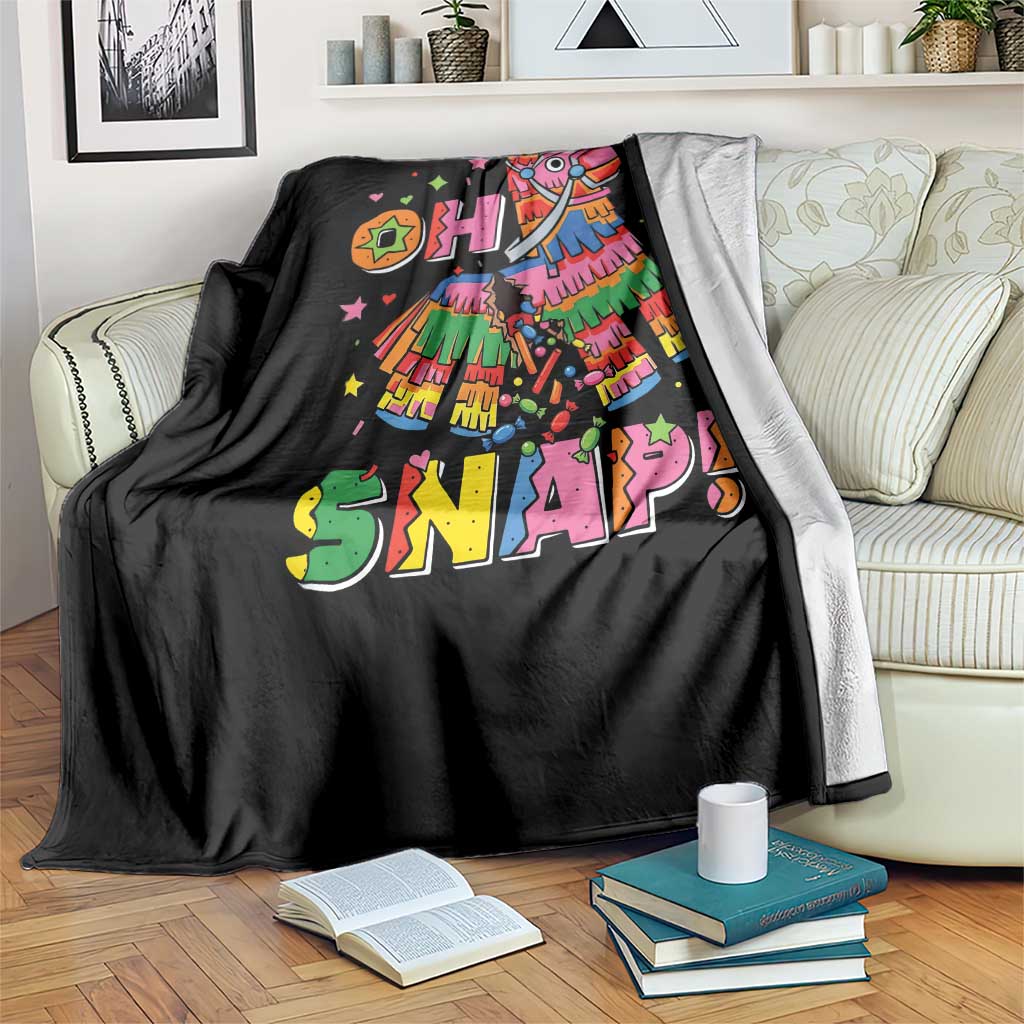 Funny Cinco De Mayo Pinata Candy Party Throw Blanket Oh Snap