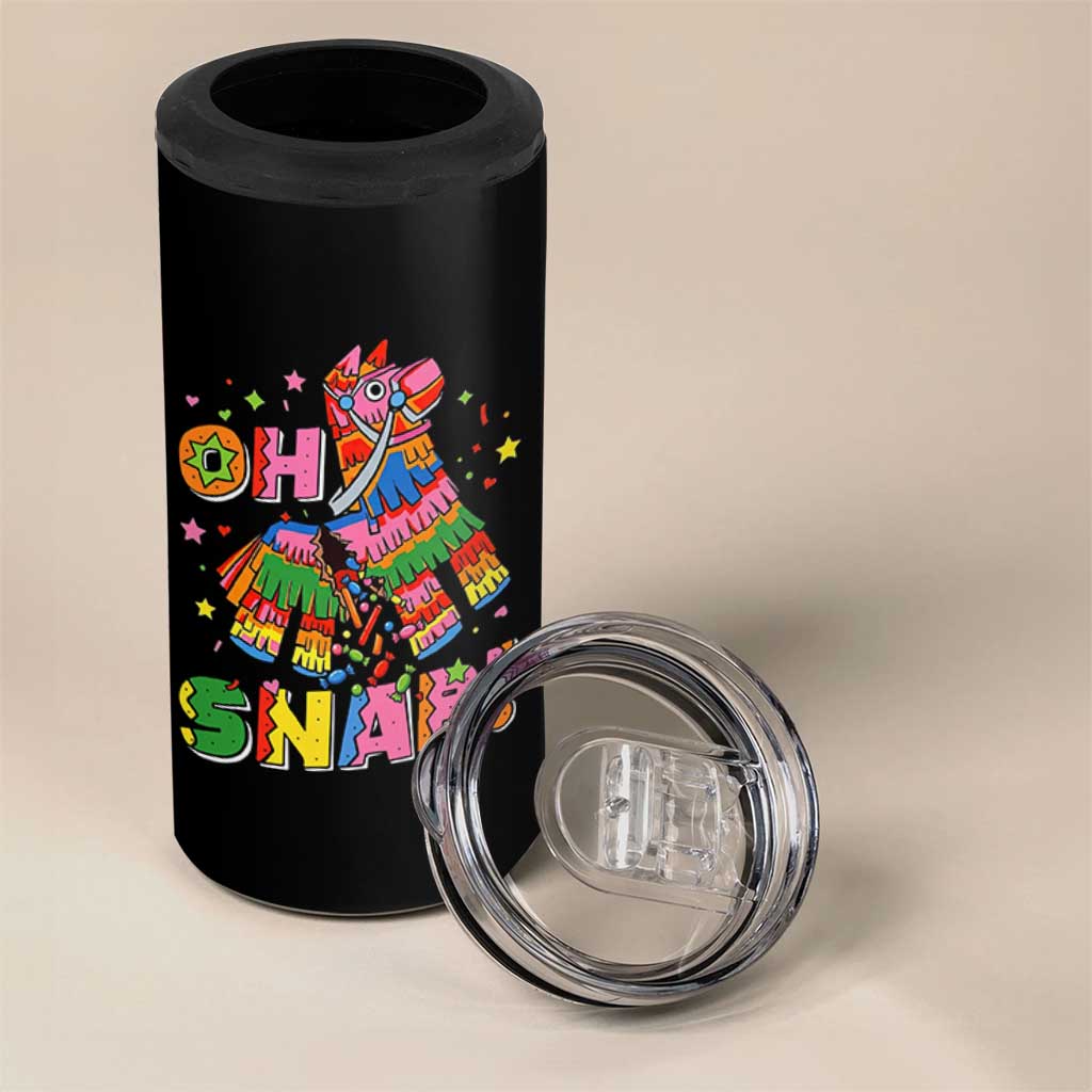 Funny Cinco De Mayo Pinata Candy Party 4 in 1 Can Cooler Tumbler Oh Snap