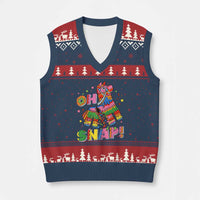 Funny Cinco De Mayo Pinata Candy Party V-Neck Knit Sweater Vest Oh Snap