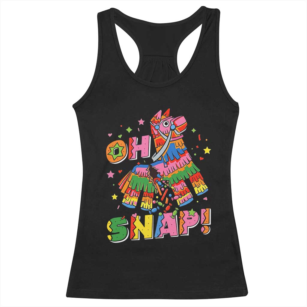Funny Cinco De Mayo Pinata Candy Party Racerback Tank Top Oh Snap