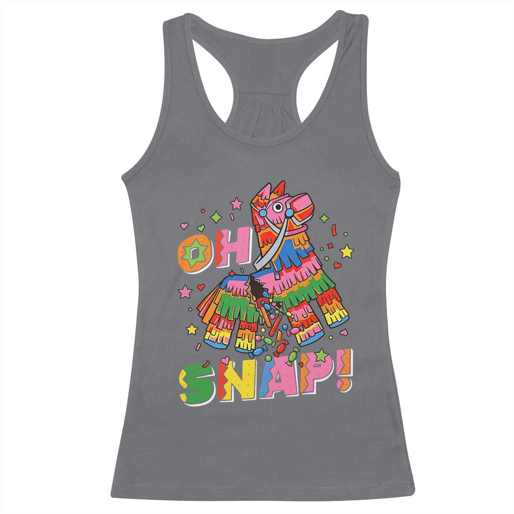 Funny Cinco De Mayo Pinata Candy Party Racerback Tank Top Oh Snap