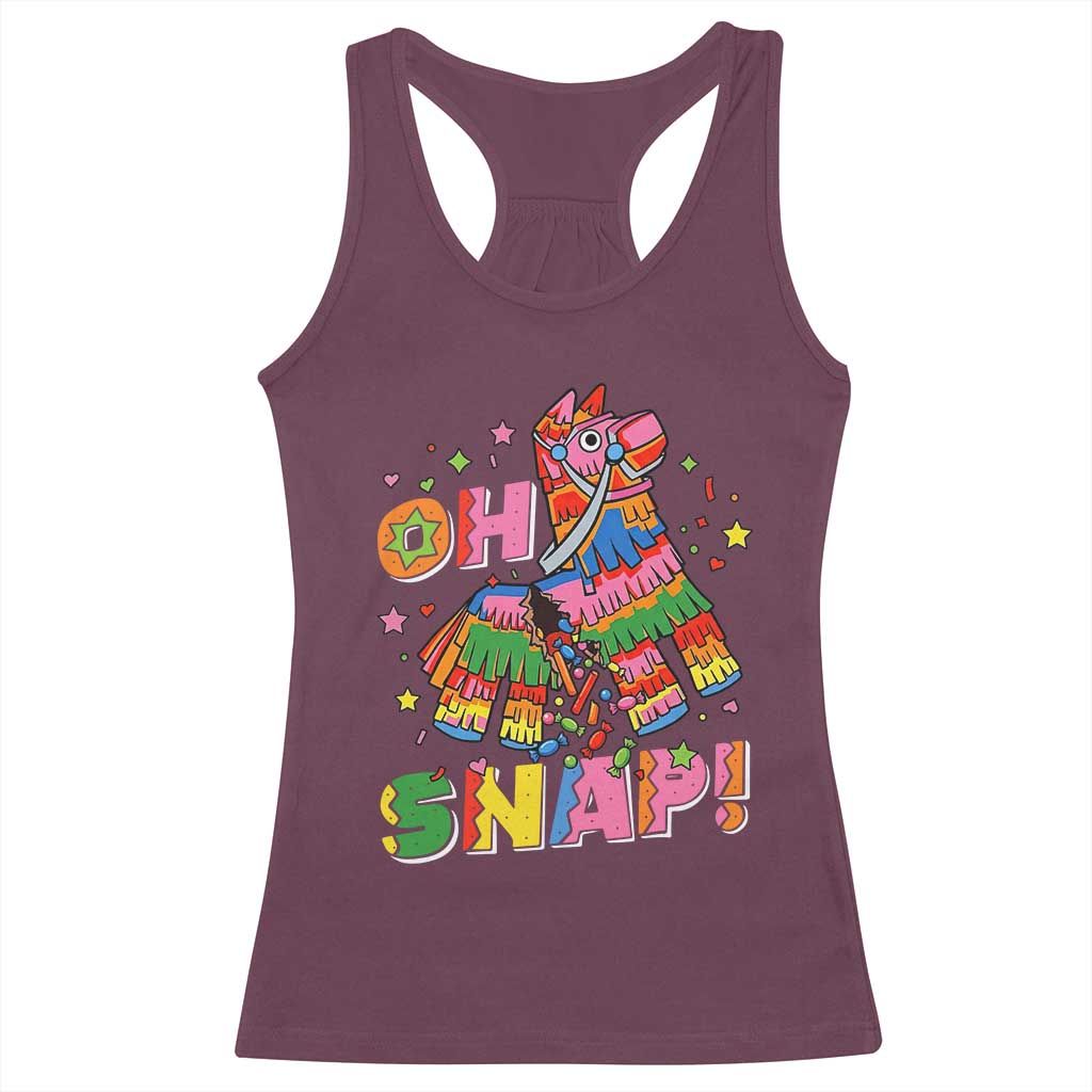 Funny Cinco De Mayo Pinata Candy Party Racerback Tank Top Oh Snap