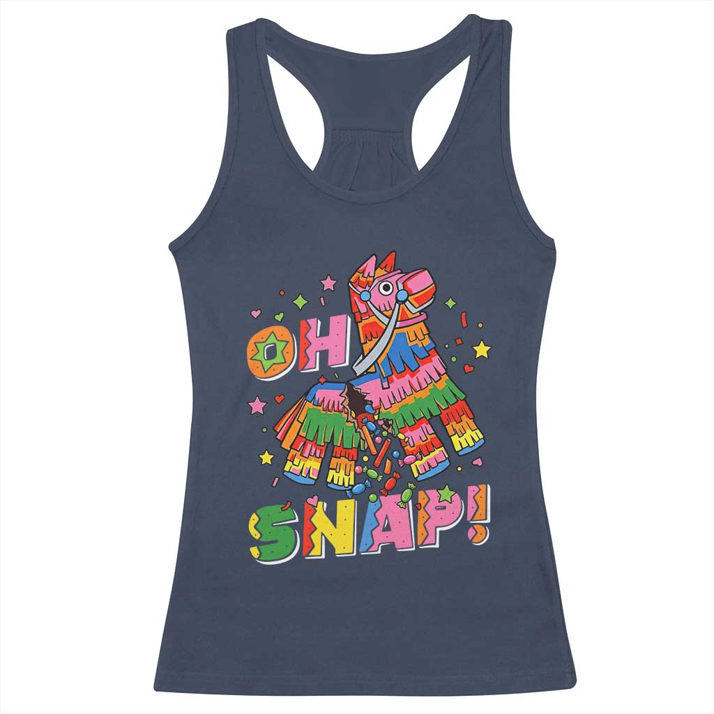 Funny Cinco De Mayo Pinata Candy Party Racerback Tank Top Oh Snap