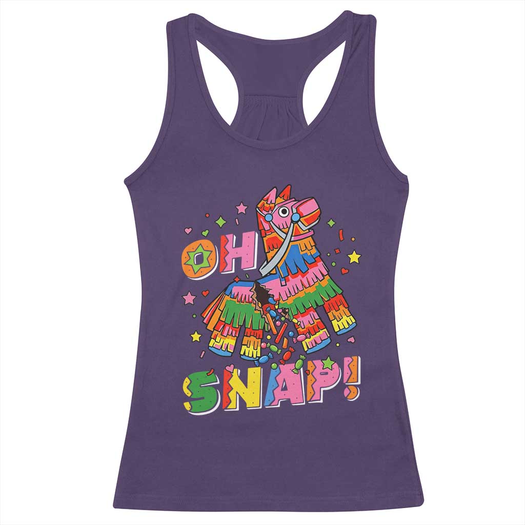 Funny Cinco De Mayo Pinata Candy Party Racerback Tank Top Oh Snap