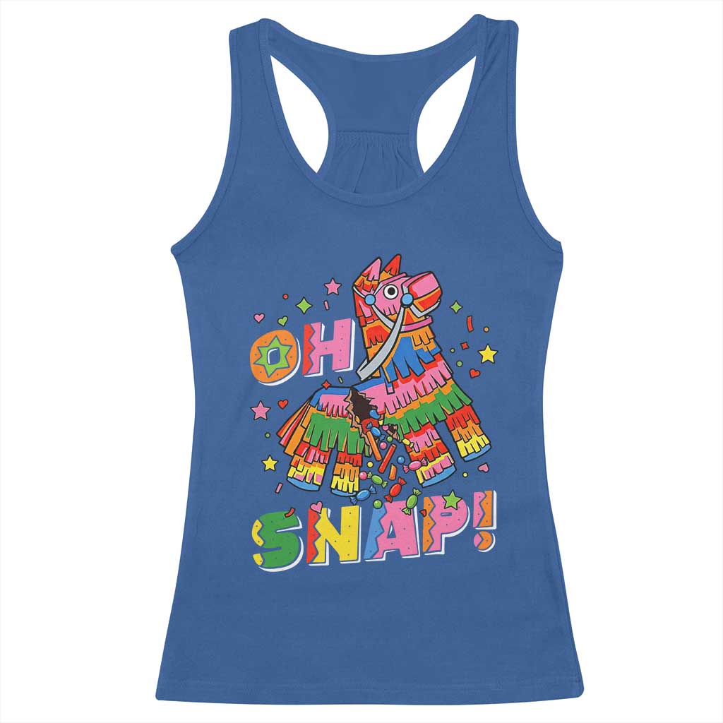 Funny Cinco De Mayo Pinata Candy Party Racerback Tank Top Oh Snap