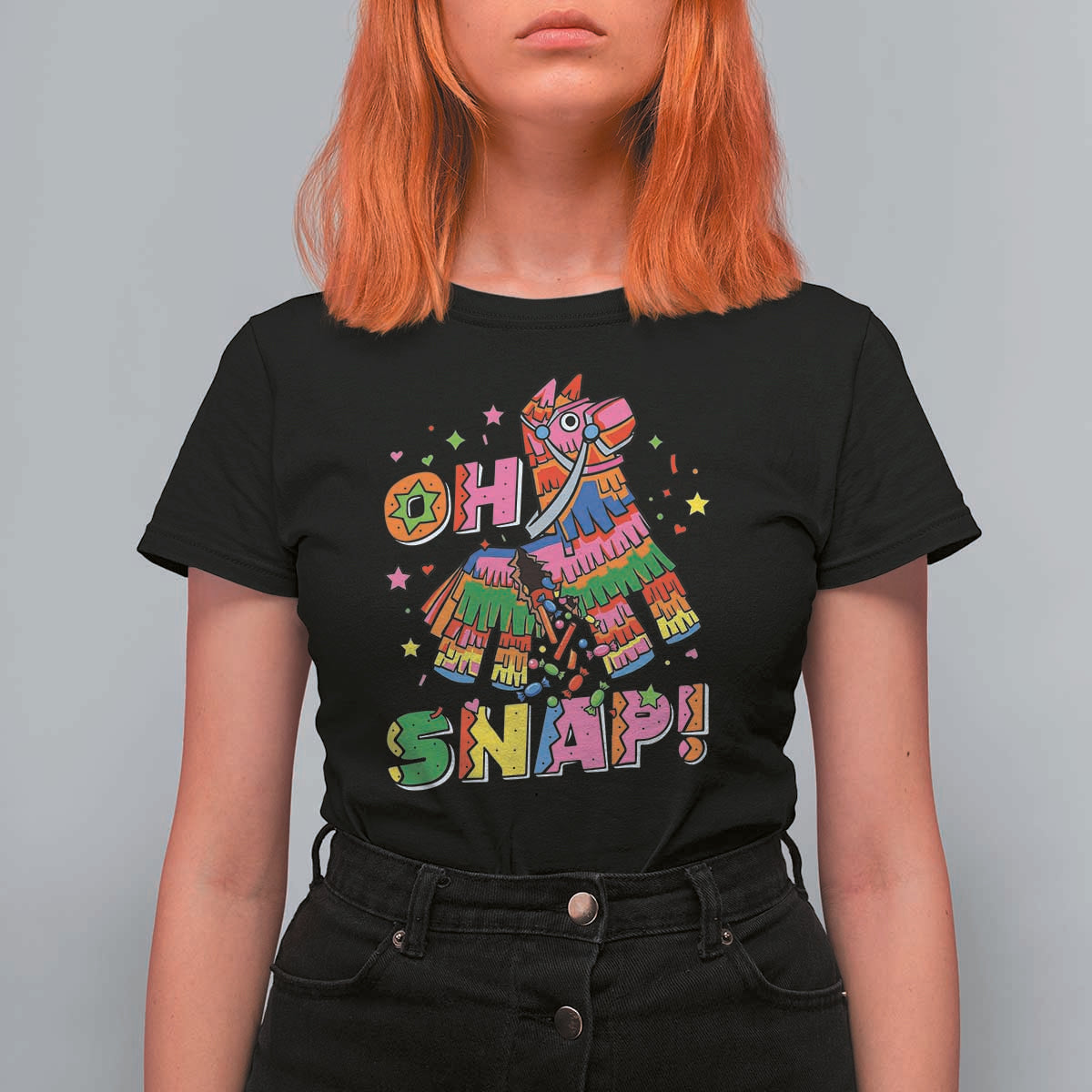 Funny Cinco De Mayo Pinata Candy Party T Shirt For Women Oh Snap