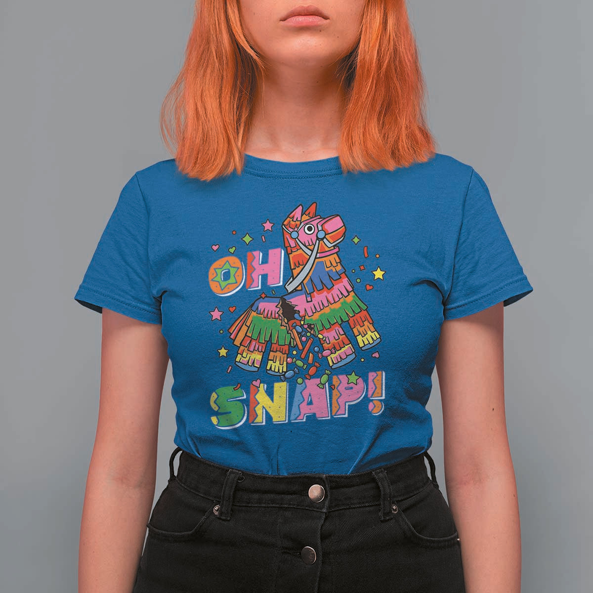 Funny Cinco De Mayo Pinata Candy Party T Shirt For Women Oh Snap