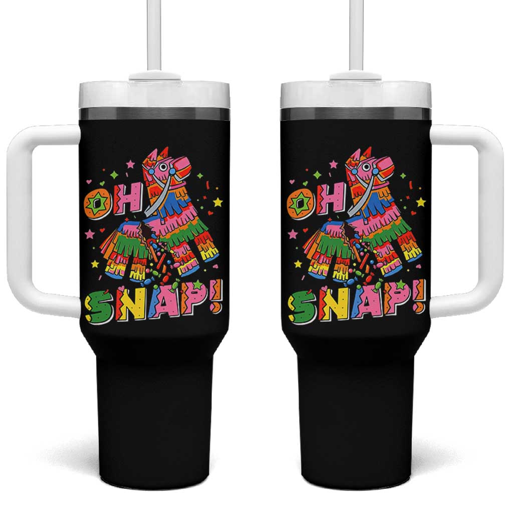 Funny Cinco De Mayo Pinata Candy Party Tumbler With Handle Oh Snap