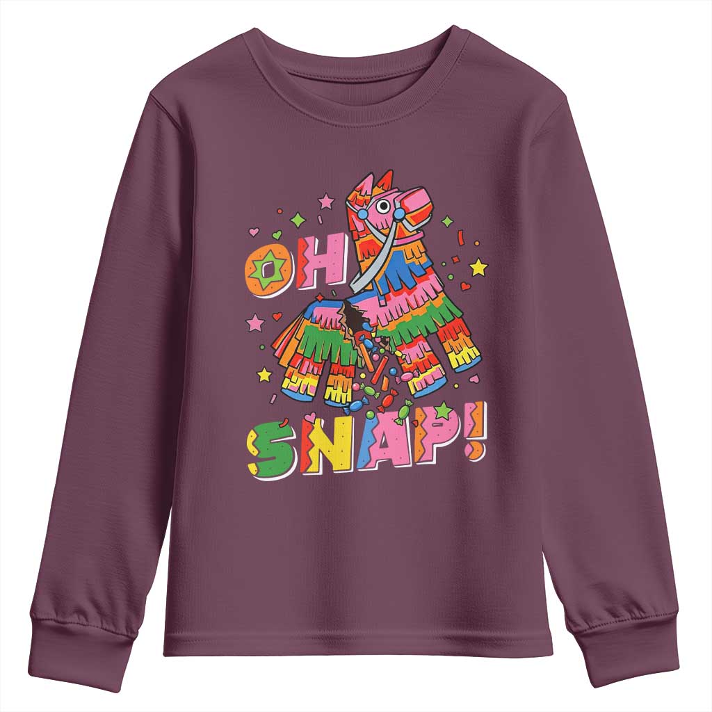 Funny Cinco De Mayo Pinata Candy Party Youth Sweatshirt Oh Snap