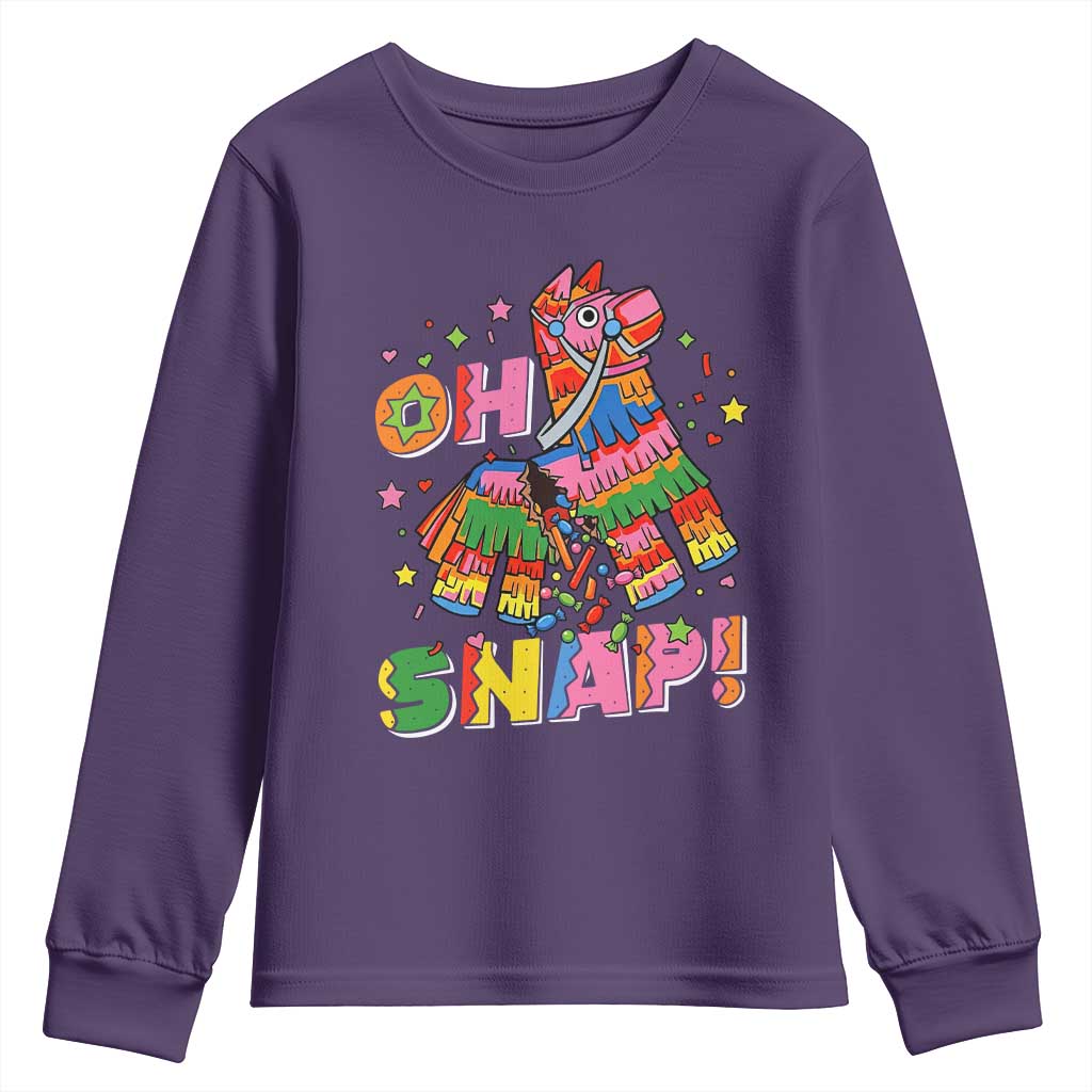 Funny Cinco De Mayo Pinata Candy Party Youth Sweatshirt Oh Snap