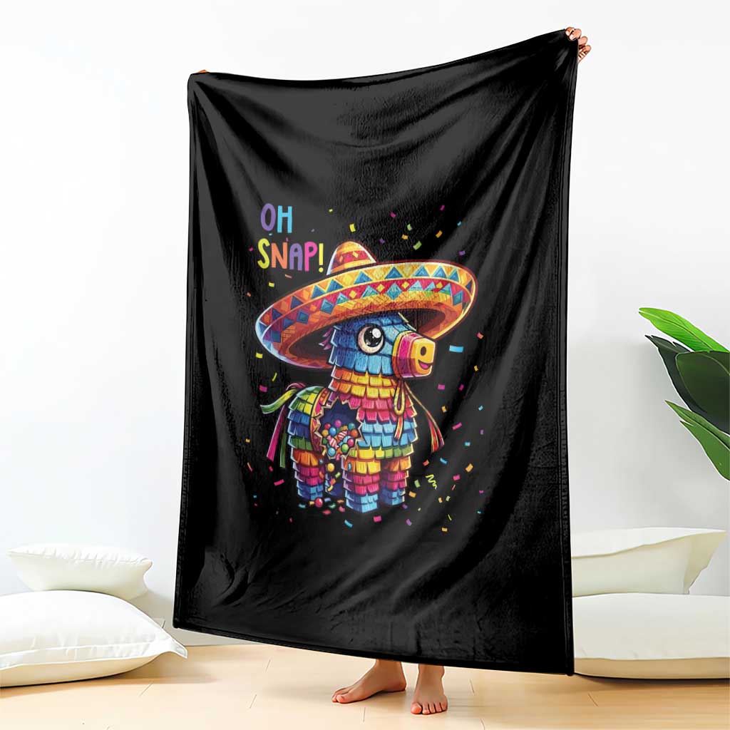 Hilarious Pinata Candy Rainbow Fiesta Party Throw Blanket Oh Snap