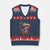 Hilarious Pinata Candy Rainbow Fiesta Party V-Neck Knit Sweater Vest Oh Snap