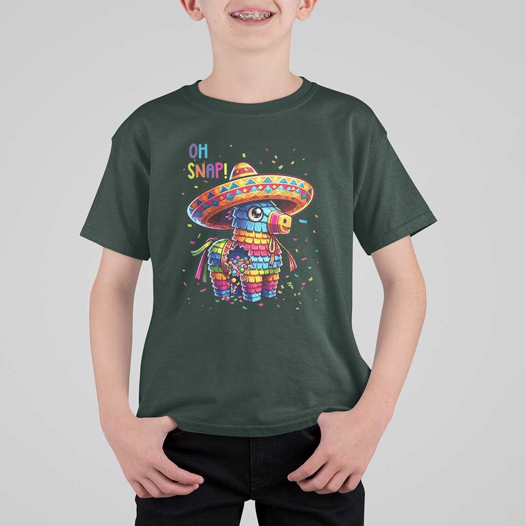 Hilarious Pinata Candy Rainbow Fiesta Party T Shirt For Kid Oh Snap