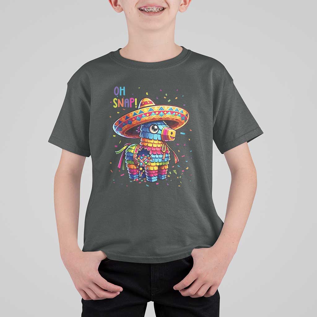 Hilarious Pinata Candy Rainbow Fiesta Party T Shirt For Kid Oh Snap