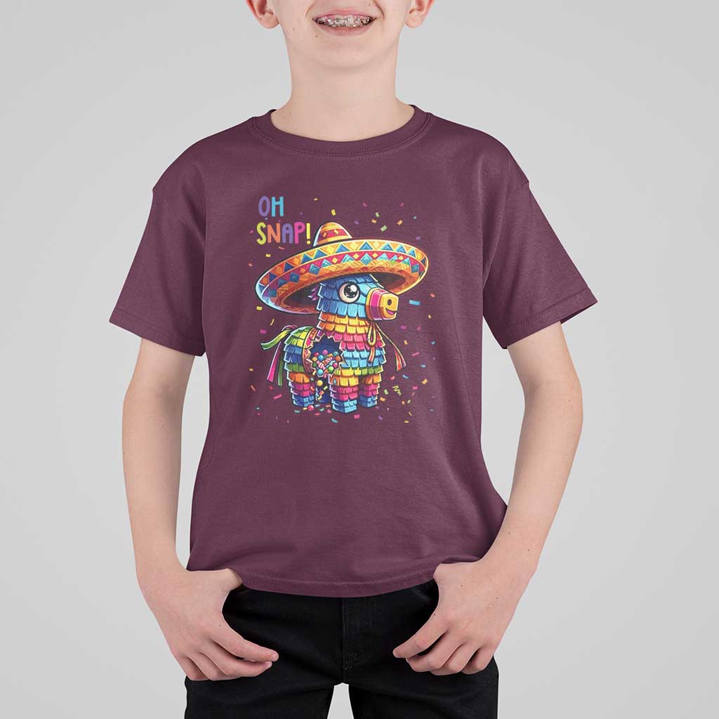 Hilarious Pinata Candy Rainbow Fiesta Party T Shirt For Kid Oh Snap
