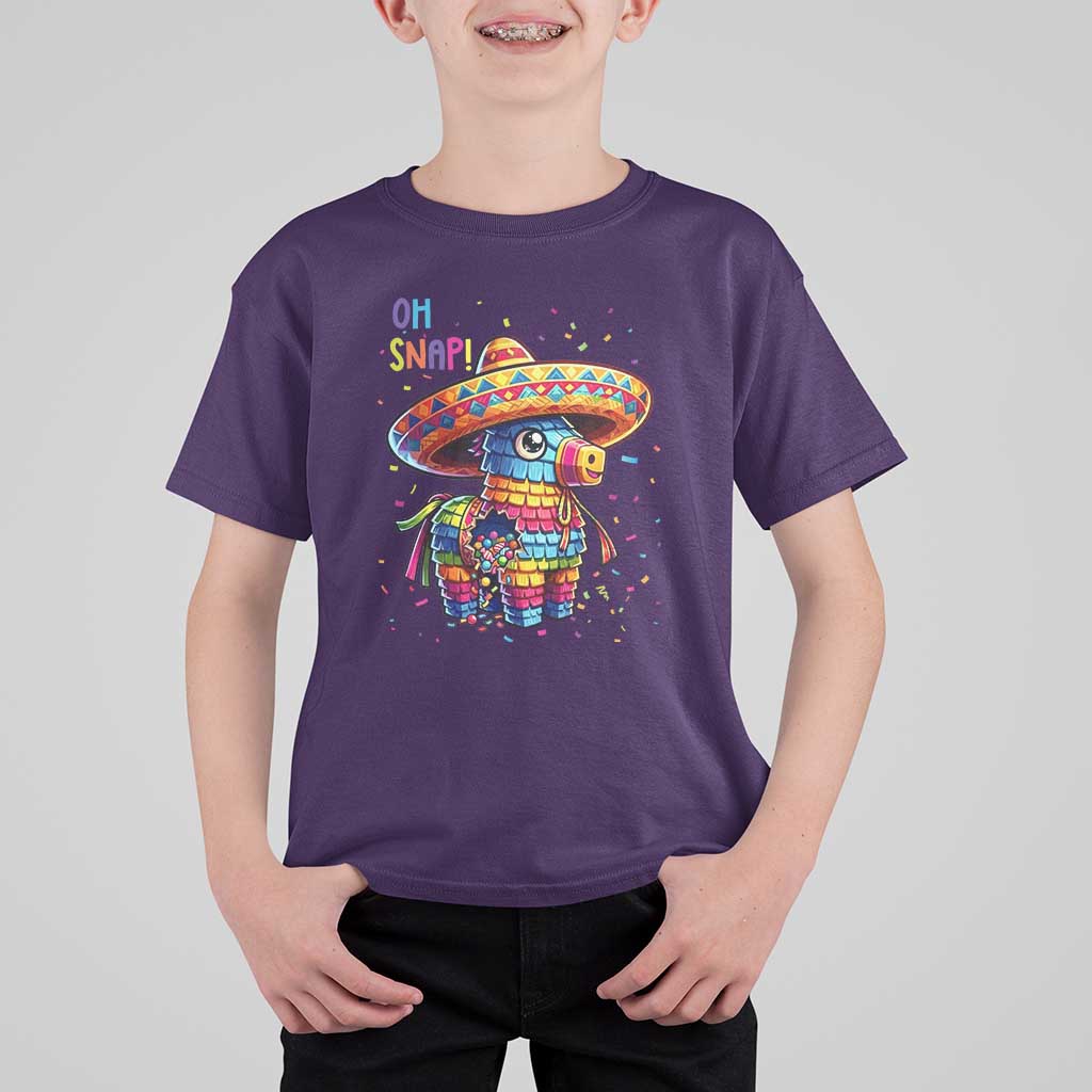 Hilarious Pinata Candy Rainbow Fiesta Party T Shirt For Kid Oh Snap