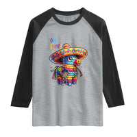 Hilarious Pinata Candy Rainbow Fiesta Party Raglan Shirt Oh Snap