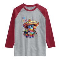 Hilarious Pinata Candy Rainbow Fiesta Party Raglan Shirt Oh Snap