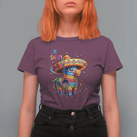 Hilarious Pinata Candy Rainbow Fiesta Party T Shirt For Women Oh Snap