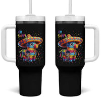 Hilarious Pinata Candy Rainbow Fiesta Party Tumbler With Handle Oh Snap