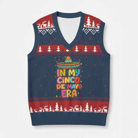 Funny Mexican Fiesta Party V-Neck Knit Sweater Vest In My Cinco De Mayo Era
