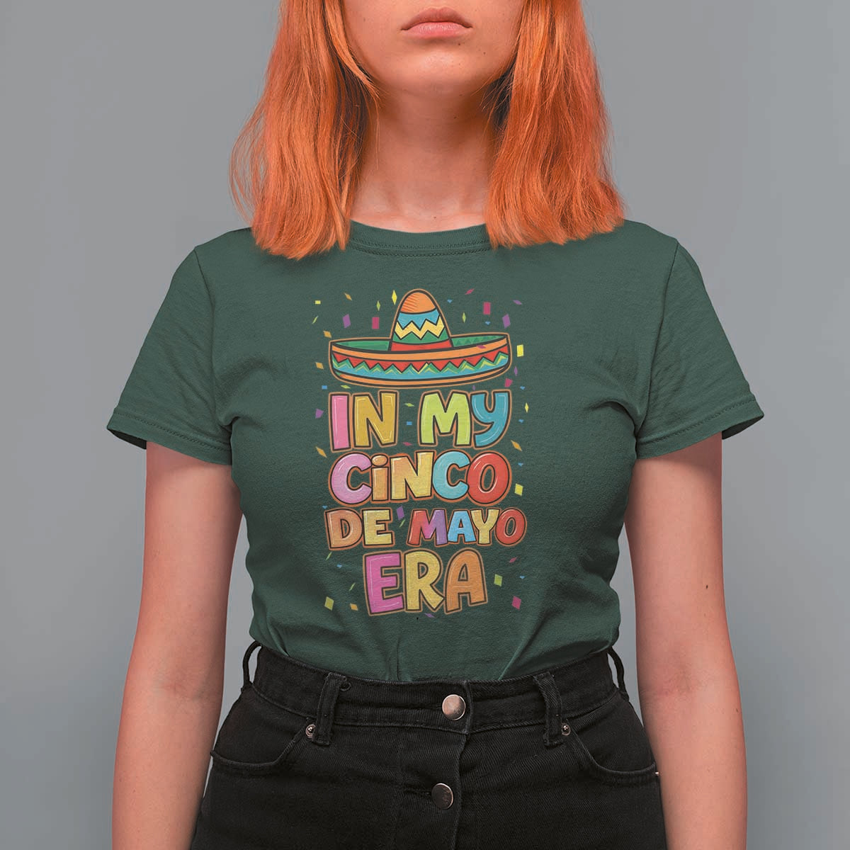 Funny Mexican Fiesta Party T Shirt For Women In My Cinco De Mayo Era