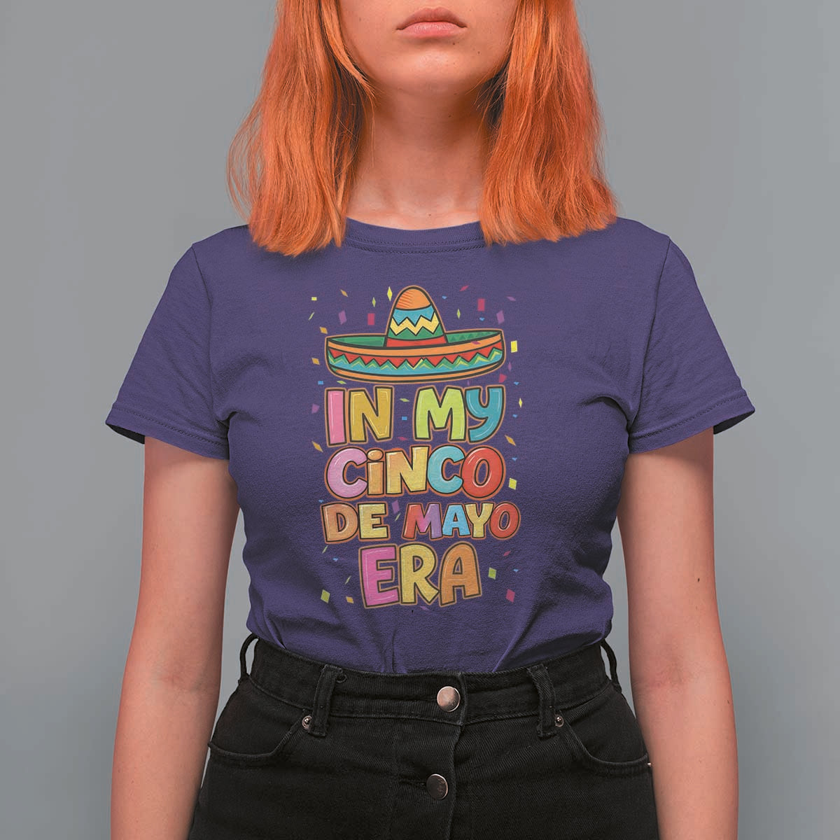 Funny Mexican Fiesta Party T Shirt For Women In My Cinco De Mayo Era