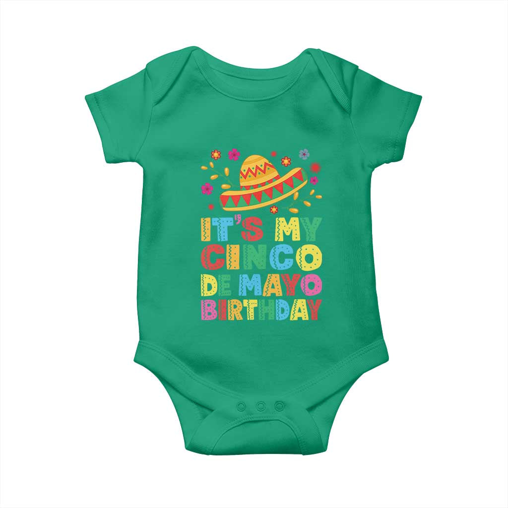 It Is My Cinco De Mayo Birthday Fiesta Baby Onesie Funny Mexican Party