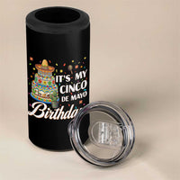 Funny Cinco De Mayo Birthday 4 in 1 Can Cooler Tumbler Mexican Fiesta Theme Party