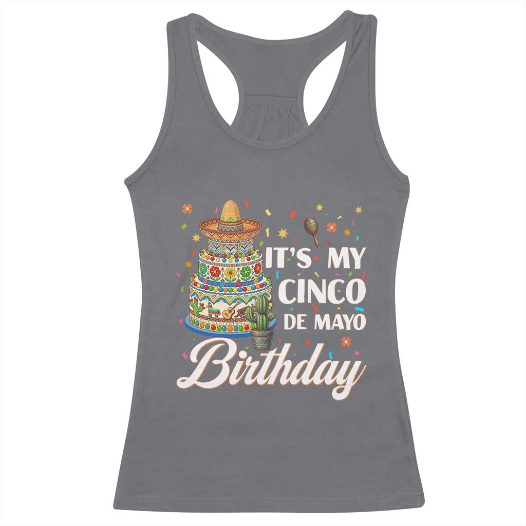 Funny Cinco De Mayo Birthday Racerback Tank Top Mexican Fiesta Theme Party