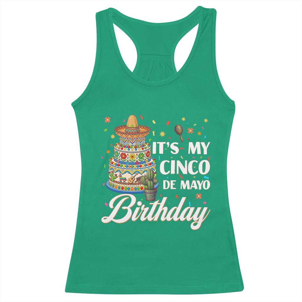 Funny Cinco De Mayo Birthday Racerback Tank Top Mexican Fiesta Theme Party